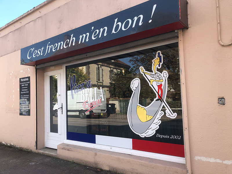 Devanture boutique Pizz'a Bella Express